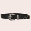 Teens Women Wide PU Belt Jeans Wear Resistant Belt for Dress Skirt Decors