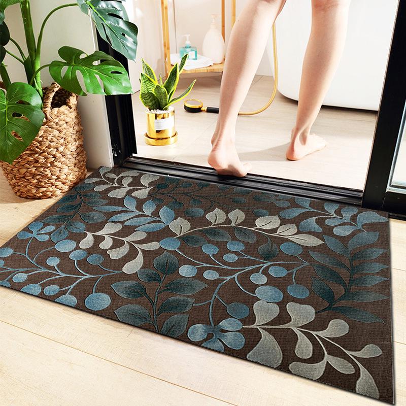 Anti-Slip Water-Absorbent Bathroom Mat for Entryway and Household Use