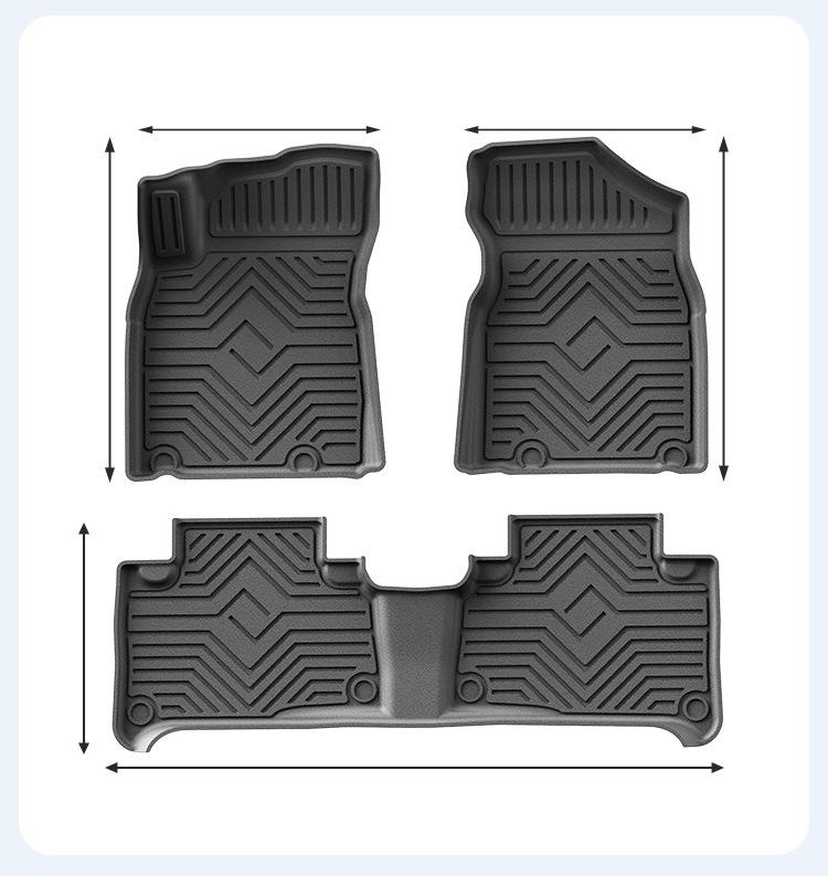 Geely Vision X6 2016-2019 Eco-Friendly 3D All-Weather TPE Floor Mats