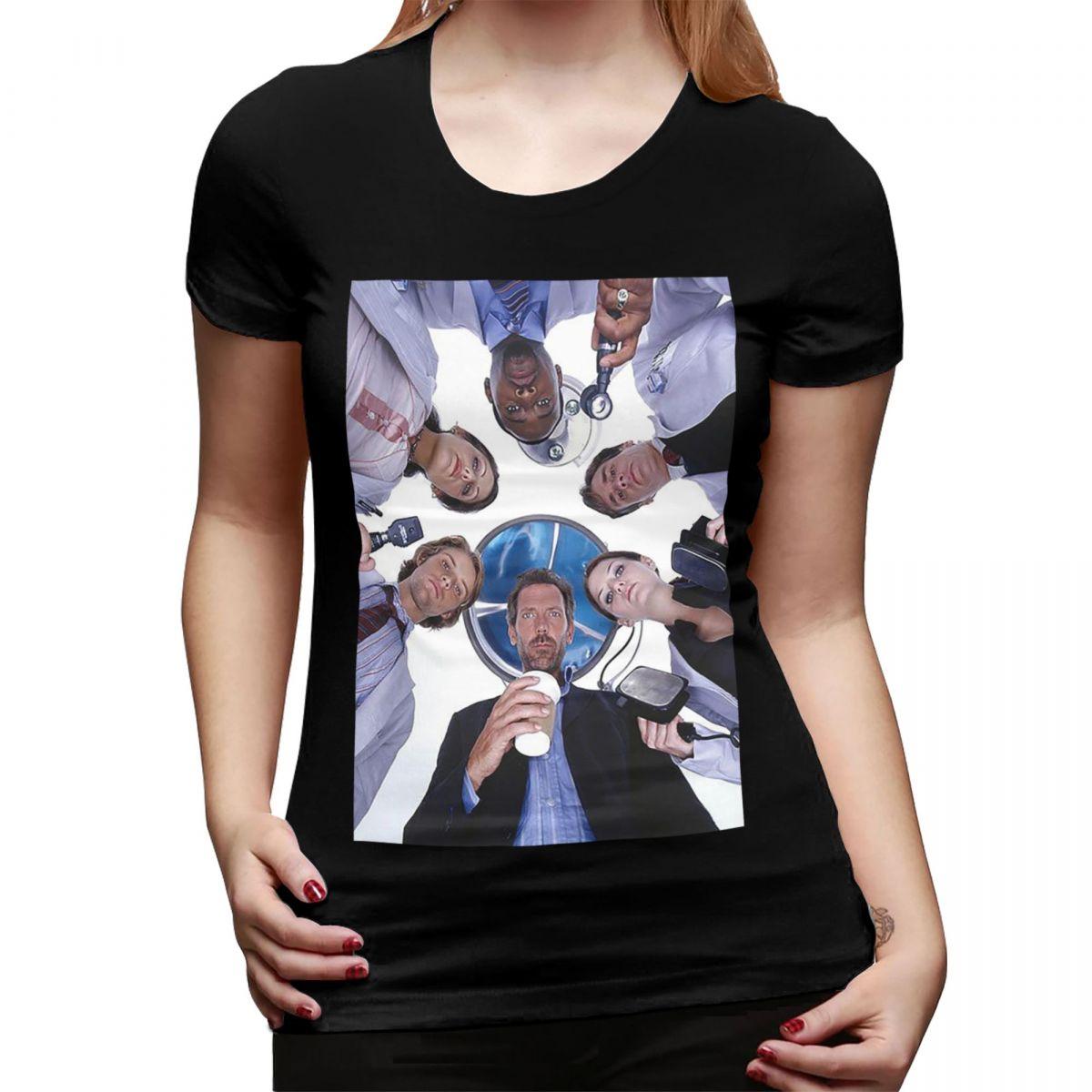 

House MD TV Show TShirt for Women ONeck Streetwear T Shirts Womens Short Sleeve Summer Clothes Tops 4XL