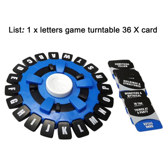 Fast-Paced Think Words Game Multi-player Educational Family Board Game Portable Parent-children Interactive Table Word Letter Battle Puzzle Toy