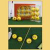 12Pcs Novelty Practice Golf Balls Funny Yellow Practice Golf Balls Lovely Emotion Face Golf Balls Golf Accessories