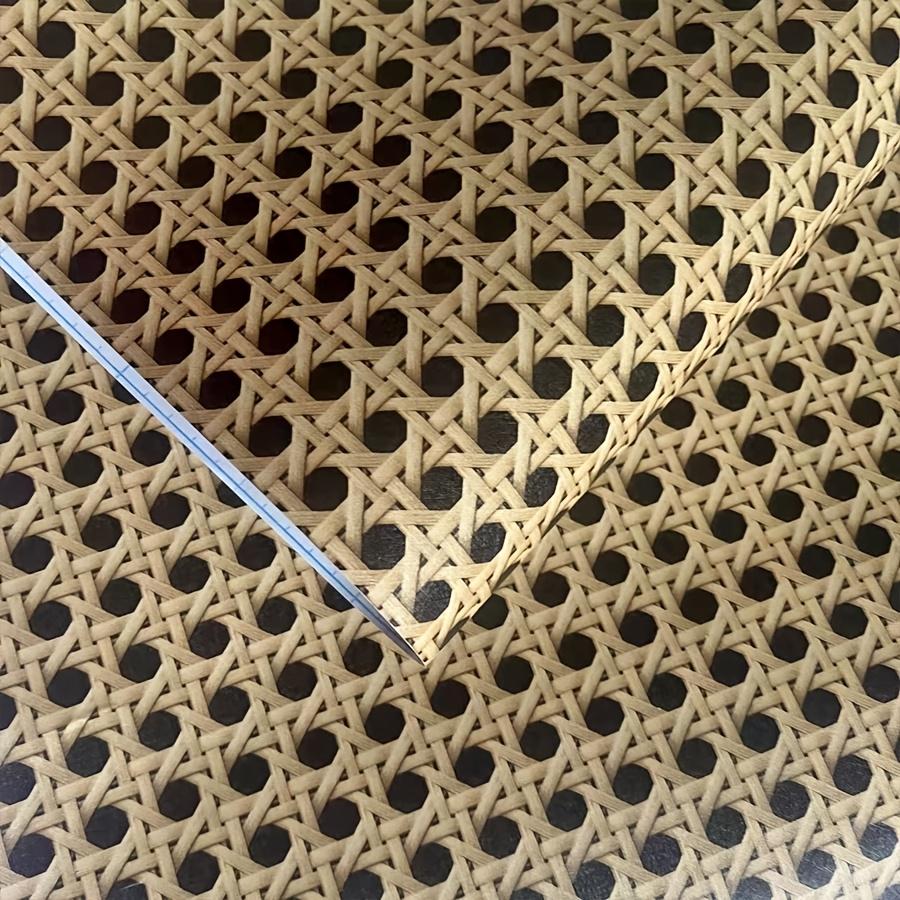 Papel Tapiz de Vinilo Autoadhesivo Estilo Mimbre Vintage Fácil Instalación Bricolaje para Dormitorio Sala de Estar Decoración de Fondo para Streaming