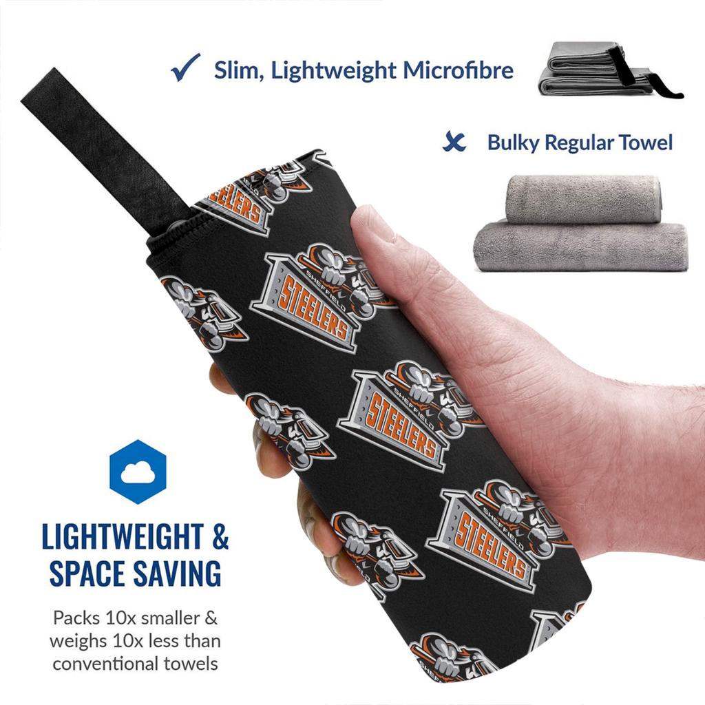 La Toalla de Playa Sheffield Steelers Microfibra Suave Secado Rápido Absorbente Toallas Rápidas Para Nadar