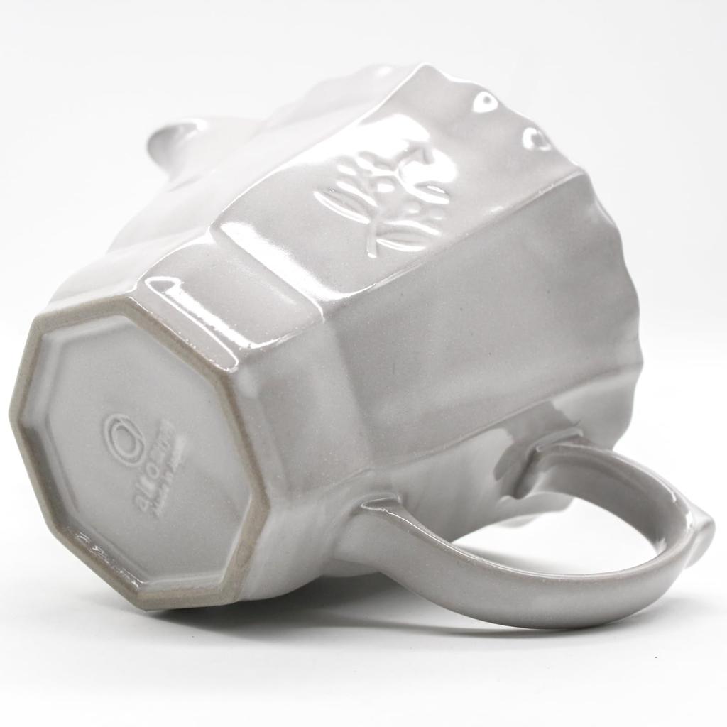 Aito Seisakusho [Olive] Teapot, Microwave and Dishwasher Safe, White, Approx. 430ml, Seto Ware, Made in Japan, Product Number 111213