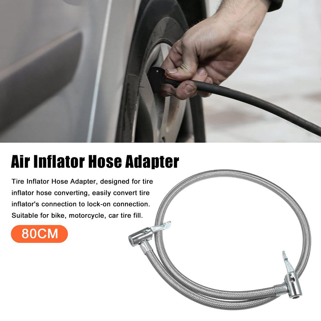 X AUTOHAUX Tire Inflator Extension Hose Inflator Air Hose with
