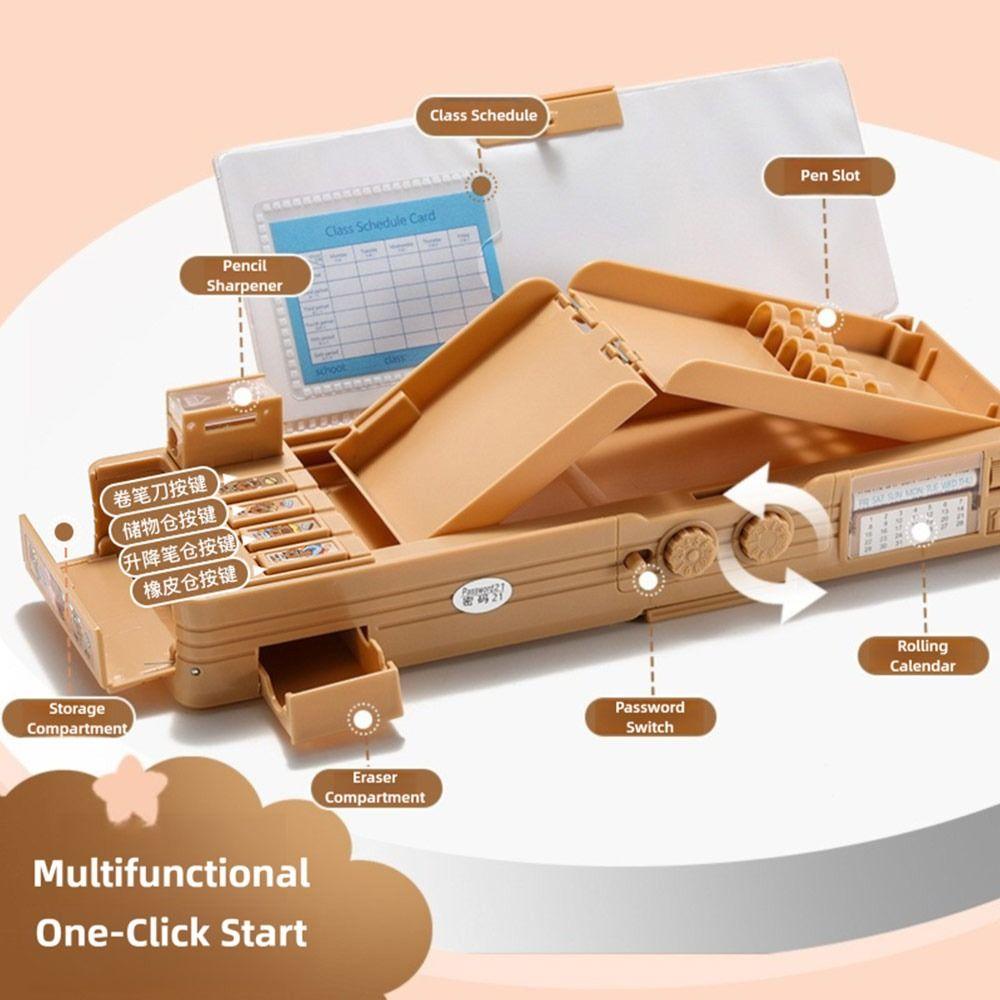 Doppellagiges Capybara Federmäppchen Große Kapazität Schreibwaren Organizer Schreibwarenbox Studenten