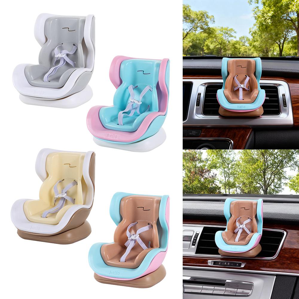 Durable Car Doll Safety Seat Plastic Cartoon Chair Model Car Interior Styling