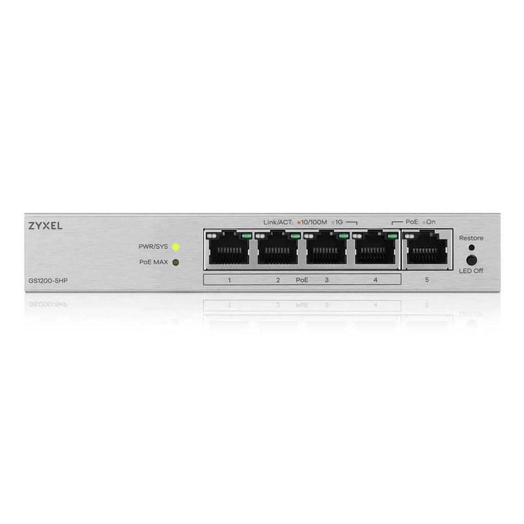 Przełącznik ZyXEL GS1200-5HPV3-EU0101F