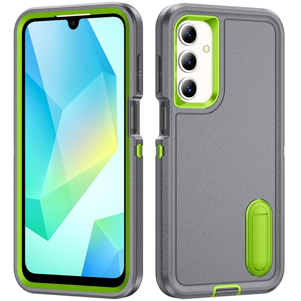 For Samsung Galaxy A16 4G/5G Case Kickstand Phone Cover PC+Silicone+EVA 3-in-1 Design