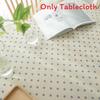 Modern French Country Rectangular Tablecloth Cotton Linen Floral Decor For Dining Room