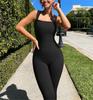 European & American Style Nylon Yoga Fitness Jumpsuit - Women's Sport Training Outfit