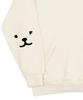 [Unisex] Elbow Puppy Face Smile Hoodie_Cream/Black Logo