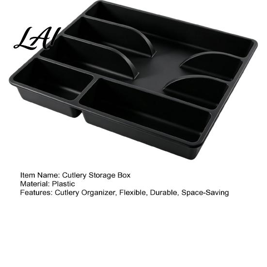 Cutlery Holder for Kitchen Drawer Organizer Multi-Compartment Plastic Utensil Tray Space Durable Saving Storage Tray Home Cutter And Fork