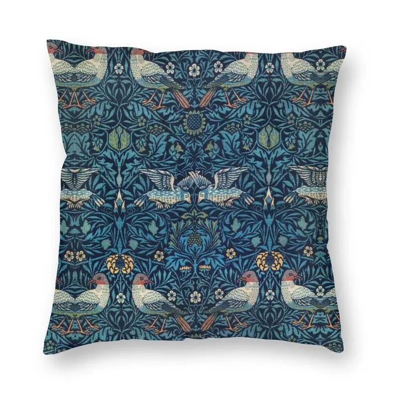 Floral Pattern Bedroom Pillowcase Living Room  Decor Strawberry Thief Red Cushion Cover