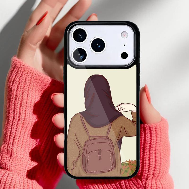 Muslim Islamic Arabic Hijab Girl Phone Case for iPhone 17 Air 16e 15 14 13 Pro Max Back Cover for 12 11 Pro Coque