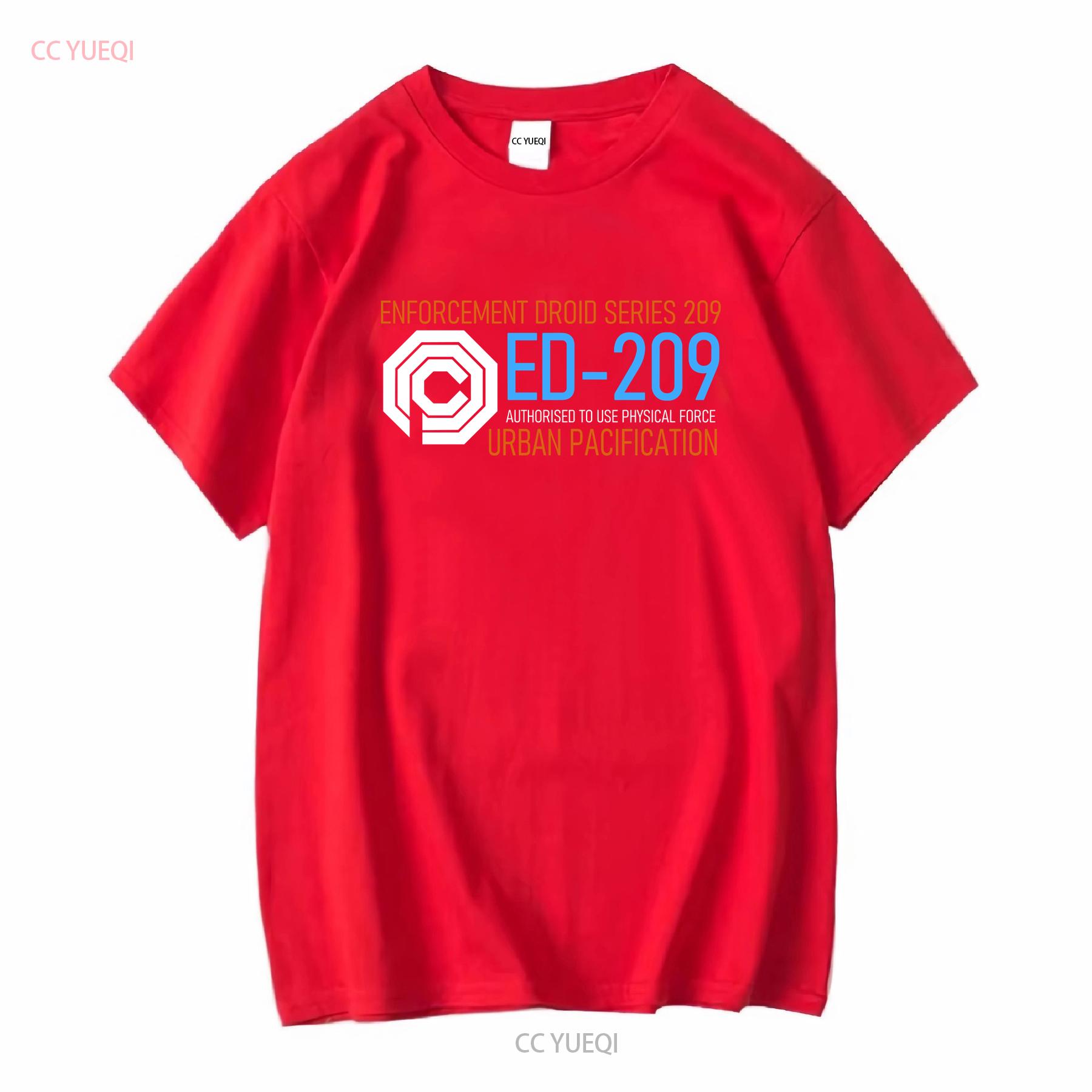 ED 209 Tribute Robo Mech 80s Movie inspired T Shirt long or short sleeves vintage Washed Slightly Comfortable fashion Stretched S