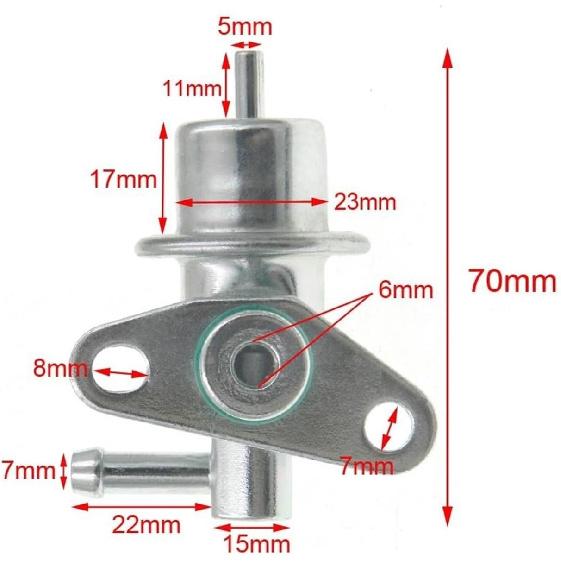 

Compatible with Mitsubishi Challenger V6 Pajero Triton Montero Sport 3.0L 3.5L 1991-2006 Fuel Pressure Regulator MD306058 158-0552 FP10194
