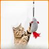 Hanging Sound-sounding Mouse Plush Cat Toy, Chirping Mouse Self-amusement Cat Toy