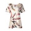 (Spicy chicken)Women's Shirt Blouse Button Vintage  Print Short Sleeve Casual Basic Top Pullover