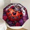 1pc Halloween Pumpkin Cat Automatic Open/Close Umbrella, Folding Compact Umbrella with Lightweight Design for Women/Men Yy251011087