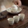 Handmade Retro Teacups Vintage Ceramic Porcelain Tea Cup Teaware Set Chinese Kung Fu Bowls Master Cups Tea Ceremony Drinkware