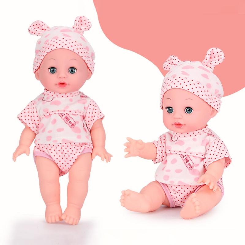 Reborn Baby Dolls Realistic Vinyl Body 13 inch Soft Baby Sleep Boy Girl with Clothing Gift Set for Ages 3years+
