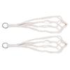 2PCS Woven Plant Hanger 21.65 Inch Boho Hanging Planter Holder Cotton Rope with Metal Hooks