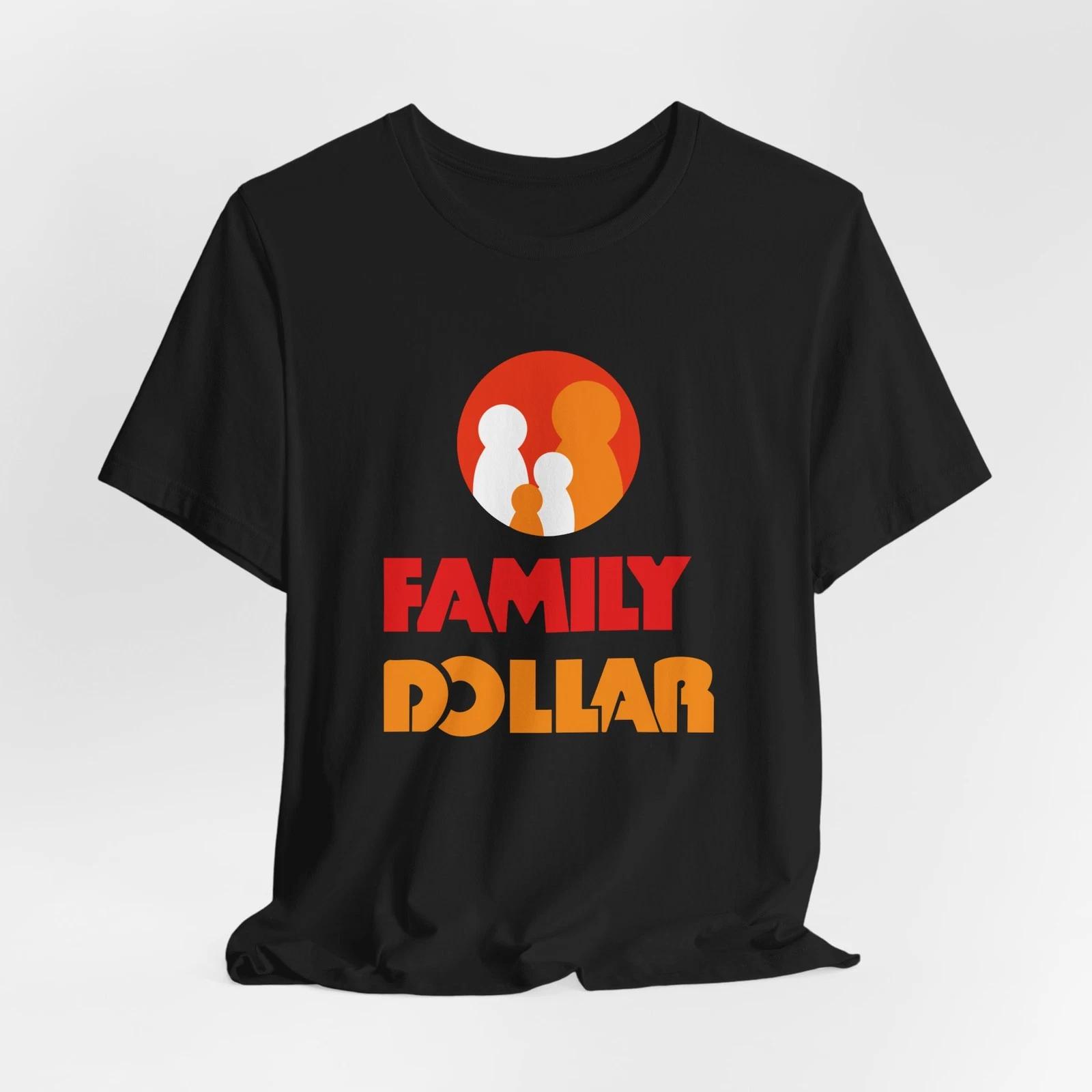 Unisex Adult Casual Graphic Family Dollar Logo T-Shirt isex Tee S–5... S