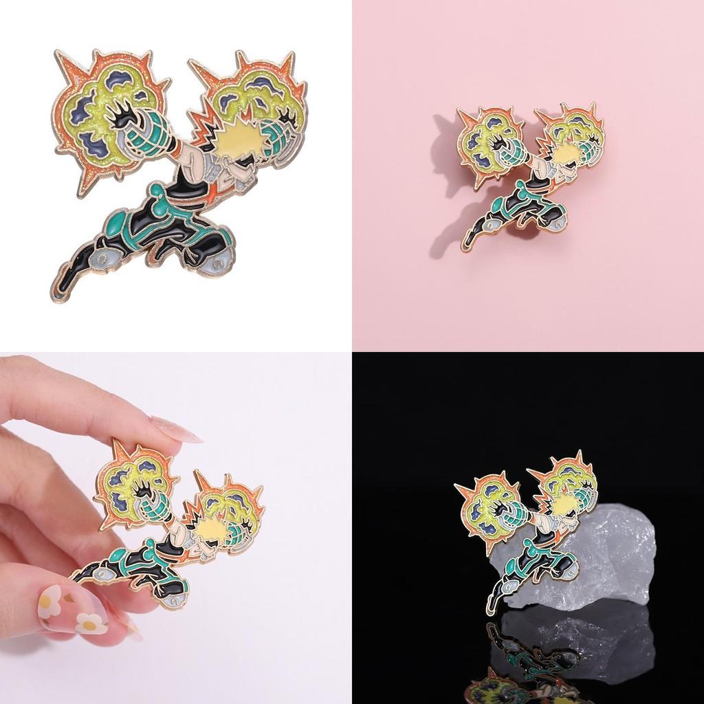 Unique Anime Character Style Brooch Metal Pin Featuring Cool Ninja Design Perfect For Bags