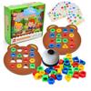 Interactive Educational Bear Geometric Shape Matching Montessori Building Blocks For Parent Child Play