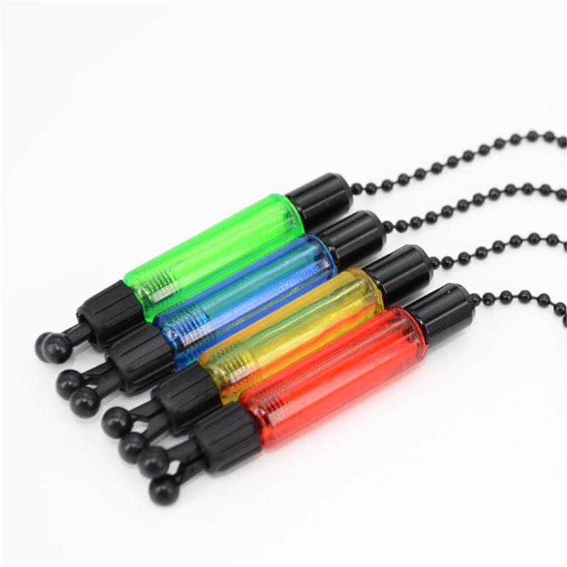 Bite Alarms Carp Fishing Hangers Bobbins Swingers Indicators Fishing Alarm Swinger Steel Chain 4 Color Bite Alarm Fishing Tools