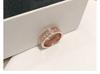 Korean Style Rose Gold Micro-Inlaid Diamond Titanium Steel Ring for Men and Women