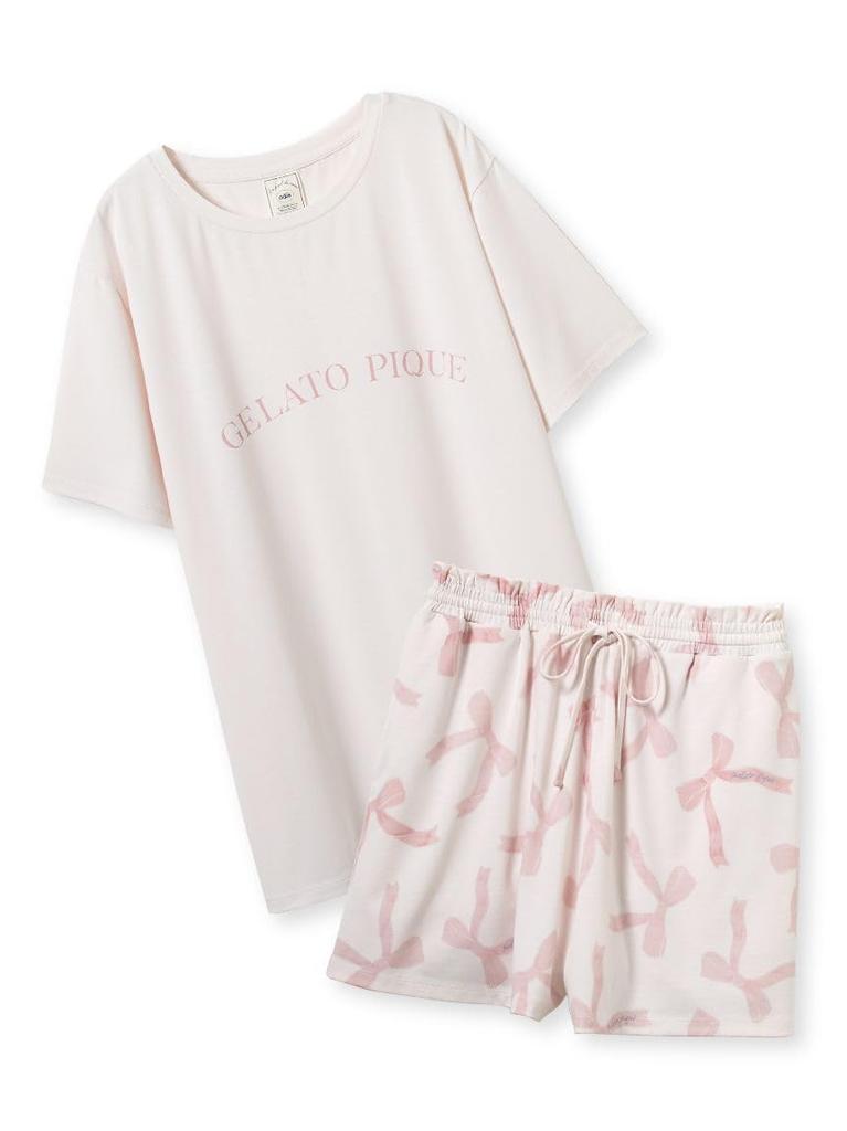 gelato pique And Shorts Set Pink 4-Pattern T-Shirt (PWCT252311) Women's