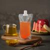 10pcs Transparent Refillable Leak Proof Plastic Squeezable Liquid Containers Drink Pouch Juice Pouches Soybean Milk