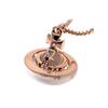 Logo Engraved Brass Necklace Women Necklace Rose-Gold 63020097-G002-PINK-GOLD