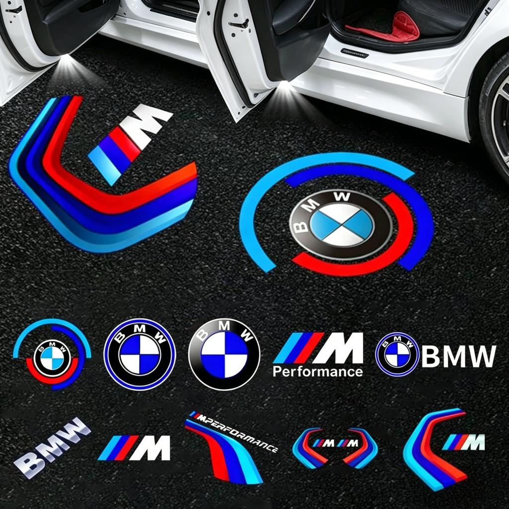 For BMW M 2026 New 4Pcs Led Car Door Light Welcome Projector Logo Ghost Shadow Lamp For BMW M 3 5 6 7 1 Series Z4 X1 X3 X4 X5 X6 Emblem E46 E36 E34