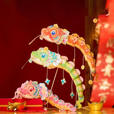 Dancing Snake Paper Lantern DIY Craft Kits Handmade Material Kit Party Boys and Girls Spring