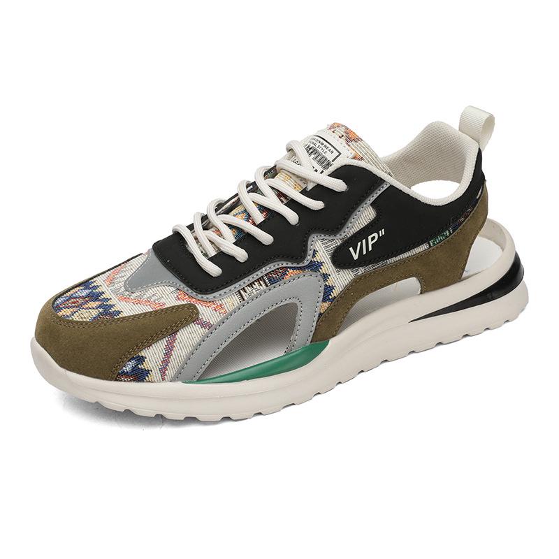 

Men s Spring 2023 Breathable Closed-Toe Sport Sandals - Lightweight, Anti-Slip, Odor-Resistant, Trendy, Student Beach Shoes 44 бежевий/камуфляжний