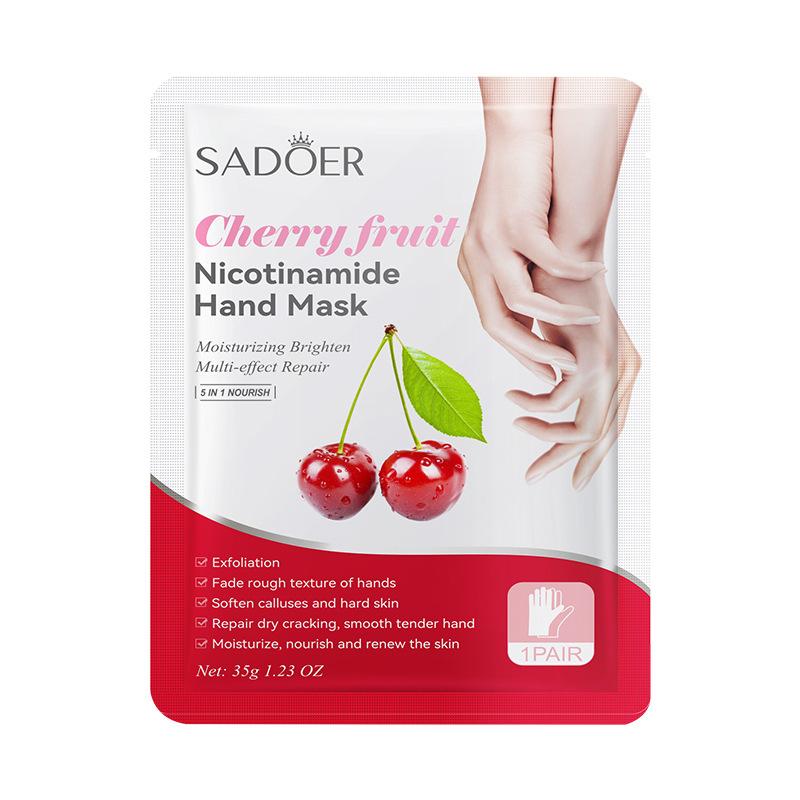 Фруктовая маска для рук SADOER Fruit Essence Увлажняющая и увлажняющая, уход за руками Питательная для рук 5