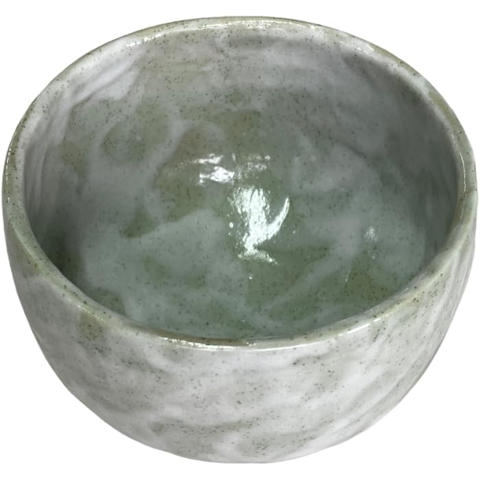 Matcha 12cm X Moss Mino Made In Japan Ale-net Bowl, 7.7cm H, 500cc, Green, Porcelain, Ware,