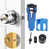 Door Lock Hole Saw Kit Door Lock Installation Kit  Scoring Chiseling Door  Mortise Tool and Lock Hole Saw Kit Blue