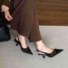 Französische Tasche Kopf Hohe Absätze Sandalen Leichter Mund Frühling Leere Dünne Ferse Temperament Berühmtheit Spitze Kopf Einzelne Schuhe Damenschuhe