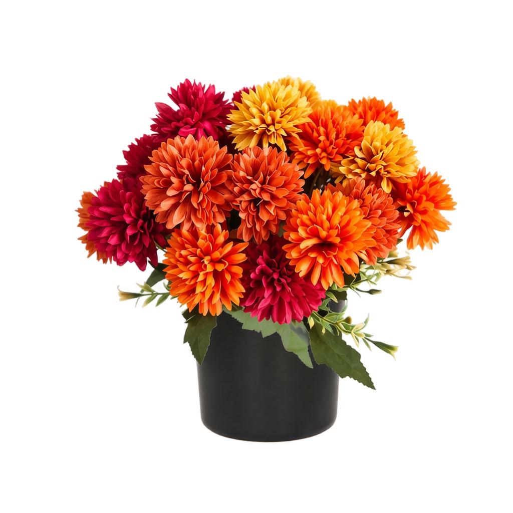 Artificial and Potted Flower Arrangement for Fall Home Decor, Dining Table, Living Room, Bedroom and Outdoor Garden