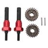 2PCS RC Drive Shaft for 1 10 RC Crawler Car with Coupler 8258 Portal Drive Output Gear