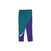 Nike Retro Logo Color Block Knit Sports Pants Men Bottoms Green Purple BV5290-355