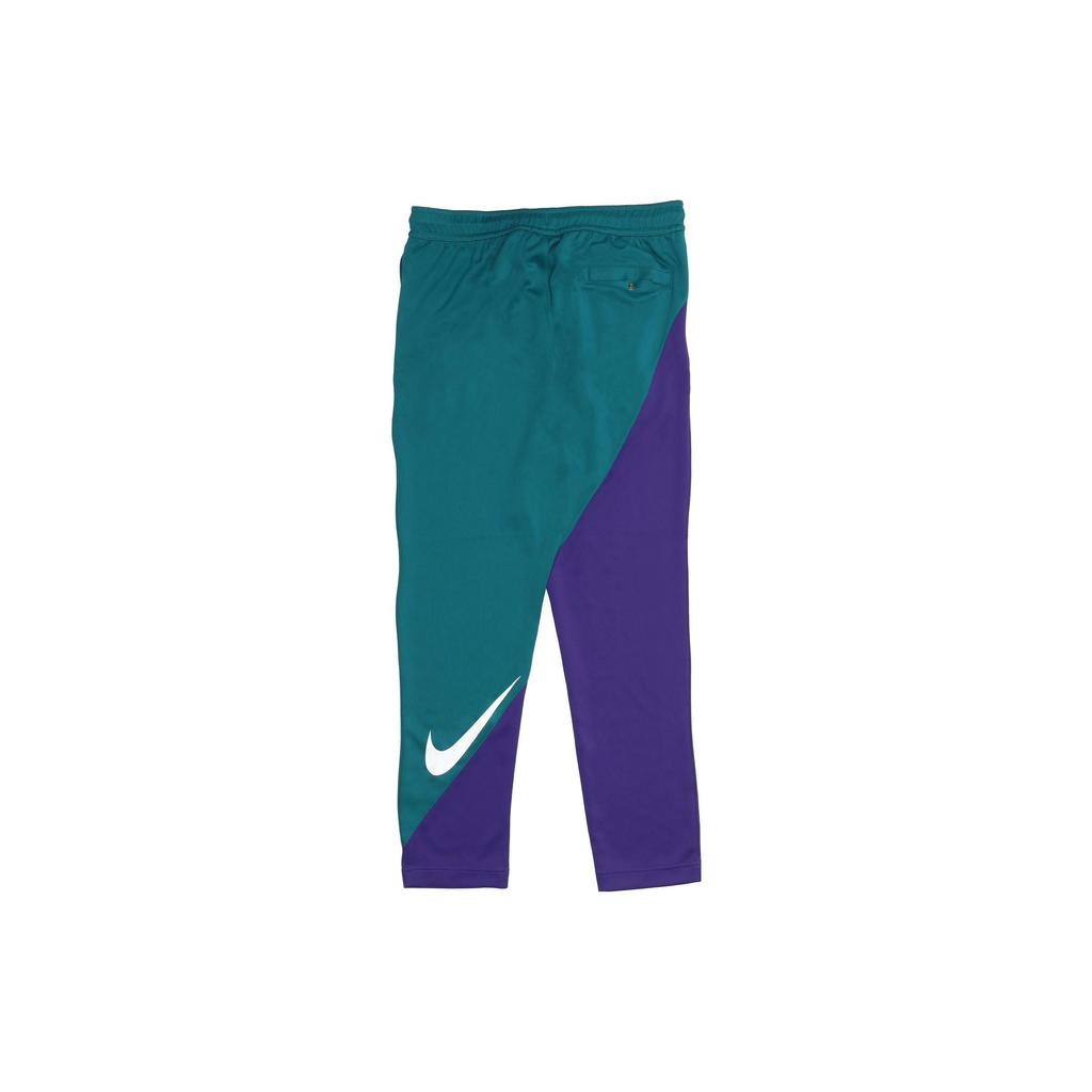 Nike Retro Logo Color Block Knit Sports Pants Men Bottoms Green Purple BV5290-355