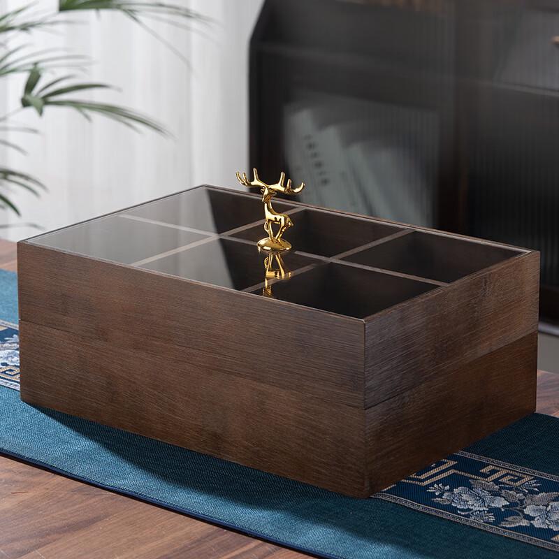 

New Chinese Style Light Luxury Wooden Snack & Fruit Box
