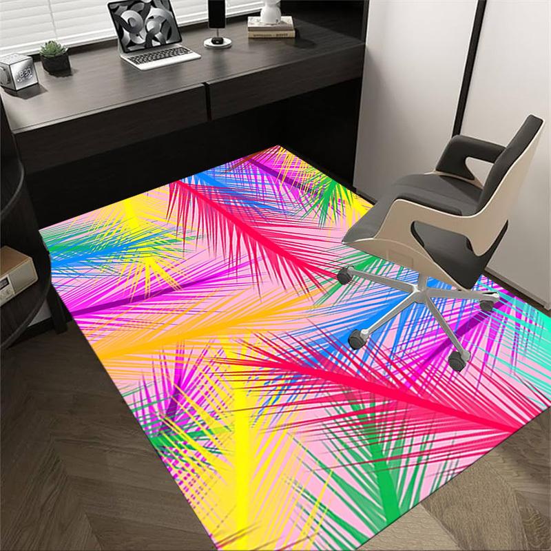 

1PC Palm Leaves Pattern Extra Large Non Slip Floor carpet, Office, family, bedroom, Studio Large Area Rug Indoor Rugs, Vibrant Colors 60cm by 90cm