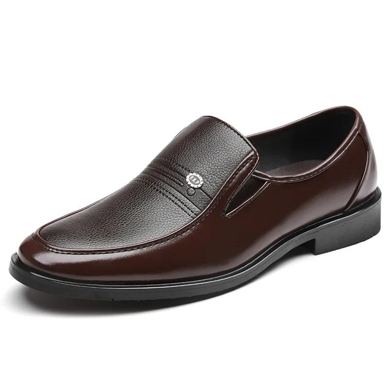 Mote Ekte Skinn Håndlagde Sko Menn Loafers Slip On Business Fritidssko Klassisk Mykt Skinn Hombre Pustende Herresko Flate
